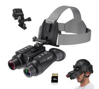 Occhiali per visione notturna, binocolo 4K 3D con zoom digitale 8X e IR a 7 livelli, compatibile con casco per adulti