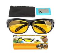 Occhiali per visione notturna, occhiali da sole di sicurezza antivento | Antivento Giallo Night Driving Glasses | per Sensibilità Uomini Donne Anziani Pioggia Sabbia Camminare