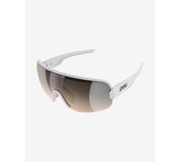 Occhiali POC Aim bianchi con lente Clarity Trail Partly Sunny Silver