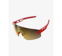 Occhiali POC Elicit Toric rosso con lente Clarity Road Partly Sunny Gold