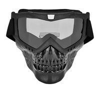 Occhiali Powersports, Occhiali da moto per casco da motociclista da esterno unisex Maschera per il viso Occhiali da corsa per moto(Grigio)
