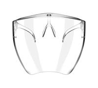 Occhiali protettivi con visiera, occhiali da sole trasparenti, antiappannamento e antispruzzo, maschera protettiva, occhiali da sole di sicurezza con copertura integrale del viso(Transparent)