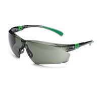 UNIVET | 506 UP Solar G15, Occhiali Protettivi da Lavoro, da Sole, Lenti Antigraffio, Leggeri, Flessibili e Resistenti, Comfort Elevato, Lenti Solari (EN166, EN170, EN172), Nero/Verde
