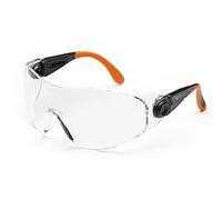 Occhiali protettivi modello 529 con lente clear e rivestimento antigraffio