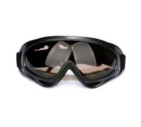 Occhiali protettivi sportivi da uomo e da donna, occhiali da sci, occhiali da moto per esterni(Black and gray lenses)