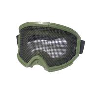 Occhiali Protettivi Tattici per Softair in Rete Metallica, per Softair Paintball Caccia All'Aperto(Green)