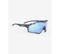 Occhiali Rudy Project Cutline neri con lenti specchiate blu