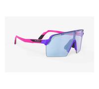 Occhiali Rudy Project Spinshield Pro rosa con lenti a specchio blu
