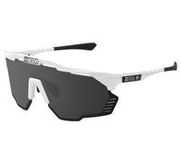 Occhiali scicon aeroshade kunken bianco brillante grigio specchio