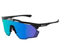 Occhiali scicon aeroshade kunken glossy black mirror blue