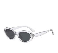 occhiali sole Occhiali da sole ovali Compatible with il ritorno a scuola da donna, alla moda, retrò, con protezione UV380, occhiali da sole alla moda Compatible with uomo accessori moda(Gris)
