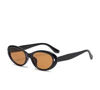 occhiali sole Occhiali da sole ovali Compatible with il ritorno a scuola da donna, alla moda, retrò, con protezione UV380, occhiali da sole alla moda Compatible with uomo accessori moda(Bruin)