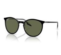 Occhiali sole RAY-BAN RB2204 919/58 51 Black On transparent Polarized Green