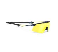 Rudy Project Turbolence Sunglasses Oro Multilaser Yellow/CAT3 Crystal Blue Avio / Apple Green