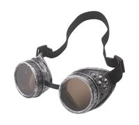 Occhiali Steampunk Vittoriana | Occhiali Da Sole Gotici Polarizzati Rotondi Retrò Per Halloween E Cosplay | Proppetti Vintage Per Il Trucco Per Feste, Festival E Incontri | Elegante Accessorio Per