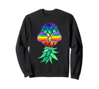 Occhiali Swingers a forma di ananas capovolto con bandiera del Pride Felpa