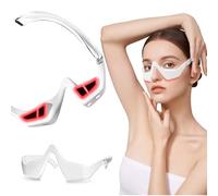 Occhiali Syzplnwy con Terapia a Luce Rossa per Sotto Occhi e Microcorrente - Massaggiatore Occhi a 4 Modalità per Cerchi Scuri, Borse, Gonfiore, Rughe e Sollievo dall'Afaticamento degli Occhi