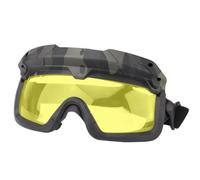 Occhiali Tattici A 2 Modalità Con Attacco Rapido For Casco - Occhiali Antiappannamento UV For Uso Esterno Sul Campo(BCP FRAME,Yellow Lens)