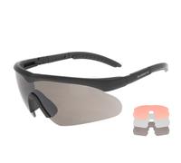 Occhiali Protettivi SWISSEYE RAPTOR con Kit 3 Lenti Ricambio Sunglasses BLACK