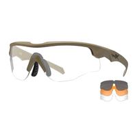 Occhiali tattici Wiley X Rogue Comm Set 3in1 - Matte Tan