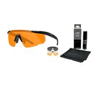 Occhiali tattici Wiley X Saber Advanced Set 3in1 - Grey/Clear/Light Rust/Matte Black + Kit Anti-Fog Cleaner - set