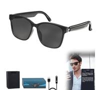 Occhiali Traduttori Ai, Dispositivo Traduttore Di Lingue In Tempo Reale C8, Occhiali Bluetooth Intelligenti Ai Supportano 75 Lingue Per Viaggi, Affari, Musica Open Ear E Chiamate Hd (Black)