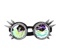 Occhiali Trippy Psychedelic Steampunk con Lenti Caleidoscopio Regolabili