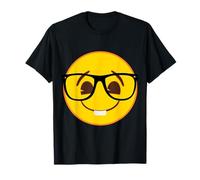 Occhiali Ufficiali Emoji Nerd Giallo Smile Face Maglietta