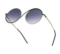 Occhiali ultra leggeri, occhiali protettivi UV | Occhiali da sole a metà telaio in metallo da uomo | Occhiali retrò semi-mondi alla moda per le uscite quotidiane, vacanze alla pla, Grigio Gradiente
