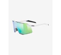 Occhiali Uvex Pace Stage Colorvision bianco lente specchiata verde blu