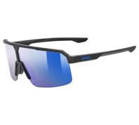 Occhiali uvex ramp nero blu specchiato