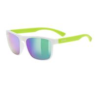 Uvex rookie, occhiali da sole, junior, bianco/verde Onesize White-Lime Mat