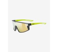 Occhiali Uvex Skyrise verdi con lente specchiata arancione blu bambini