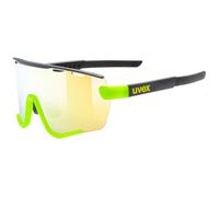 Uvex sportstyle 236 Set, occhiali sportivi unisex, privo di appannamenti, incl. lenti intercambiabili, black yellow matt/yellow, one size