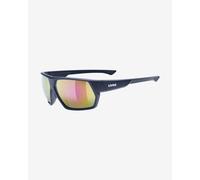 Occhiali Uvex Sportstyle 238 blu notte mate lenti a specchio rosso