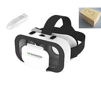 Occhiali VR con Telecomando Senza Fili Virtual Reality Headset 3D per Telefono Cellulare per Giochi e Film 3D 360 Gradi, 4K VR Headset, per 4.7-6.5 Pollici Cellulare iPhone Android