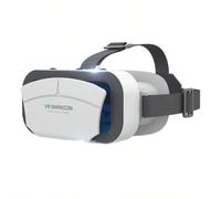 Occhiali VR per iPhone o Android, Occhiali 3D per la Realtà Virtuale, Compatibili con Telefoni da 4.7-7 Pollici, Supportano Giochi e Film per Dispositivi Mobili In bianco e neroABS