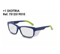 Pegaso 125.09.015 - Occhiali di Protezione con Lenti Pre Graduate, Multicolore (Nego/Giallo), +2.0, L