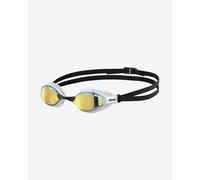 Occhialini Arena Air Speed nero bianco con lenti a specchio giallo