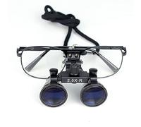 Occhialini Binoculari, Lente Binoculare Per Lente D'ingrandimento Nera, Vetro Ottico Binoculare Chirurgico Portatile Per Dentista, Per Dentista, Chirurgia, Chirurgie Buccale O Hobby ( Size : 2.5X )