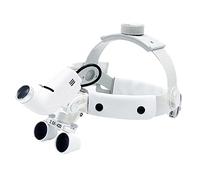 Occhialini binoculari medici, occhialini binoculari chirurgici, lampada frontale con lente d'ingrandimento da 3,5 x 420 mm, per odontoiatria, chirurgia, gioielliere o hobby Double the comfort