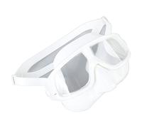 Occhialini da Nuoto Antiappannamento Occhiali da Sub Sigillanti per Snorkeling per Immersioni in Apnea, Cintura in Silicone per la Prevenzione dei Raggi UV (WHITE)