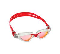 Occhialini da nuoto aquasphere kayenne grigio rosso lenti specchiate rosse