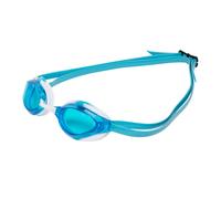 Occhialini da nuoto ARENA Python Racing per uomo e donna, protezione UV, antiappannamento, doppio cinturino, lenti non a specchio, blu/bianco cie