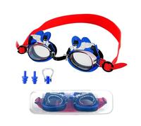 Occhialini da Nuoto Batman per Bambini 3-12 Anni, Occhialini Piscina Anti Appannamento Regolabili, Nasello Flessibile e Protezione UV, con Tappi per Orecchie, Clip per Naso e Custodia