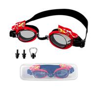 Occhialini da Nuoto Cars per Bambini 3-12 Anni, Occhialini Piscina Anti Appannamento Regolabili, Nasello Flessibile e Protezione UV, con Tappi per Orecchie, Clip per Naso e Custodia