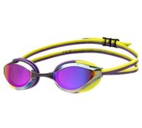 Occhialini da nuoto con lenti a specchio arena python mirror viola giallo