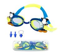 Occhialini da Nuoto Miickey per Bambini 3-12 Anni, Occhialini Piscina Anti Appannamento Regolabili, Nasello Flessibile e Protezione UV, con Tappi per Orecchie, Clip per Naso e Custodia