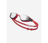 Occhialini da nuoto Nike Swim Valiant rossi con lenti specchiate nere