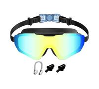 Occhialini da nuoto per adulti, maschera grandangolare con clip per naso e tappi per le orecchie, occhialini da nuoto per adulti, per vacanze estive, viaggi all'aperto, immersioni, snorkeling, piscina